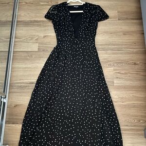 Nasty Gal Black and White Star Maxi Dress